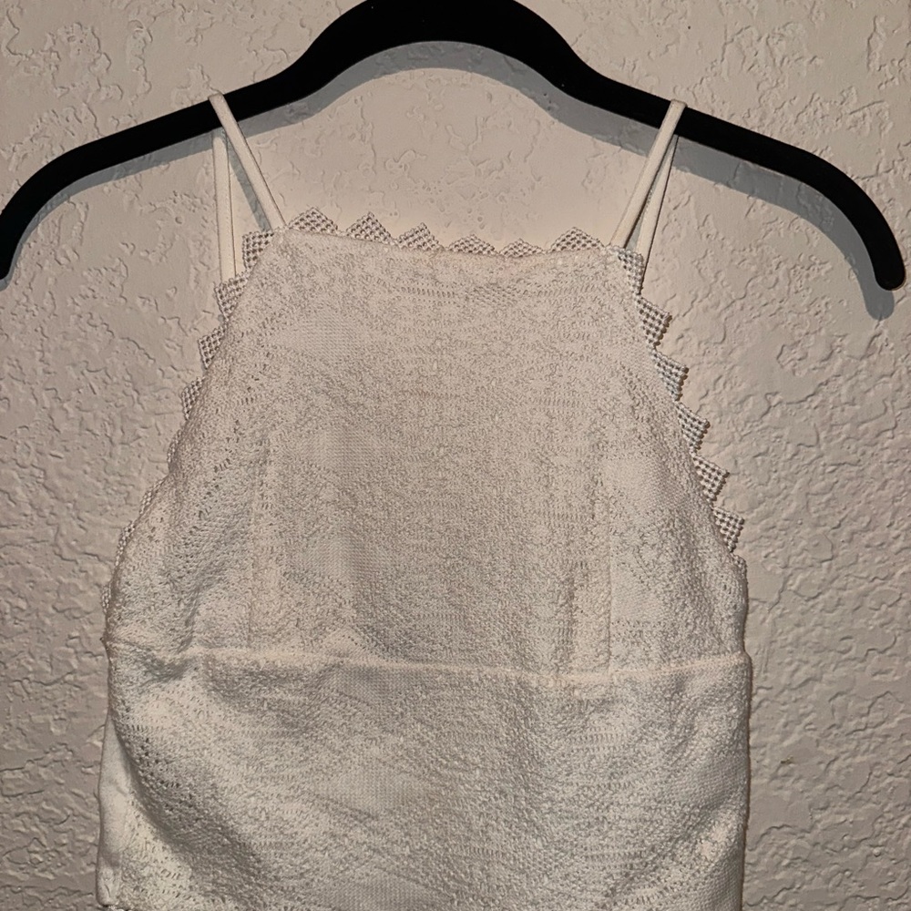 Topshop Cream Lace Cami